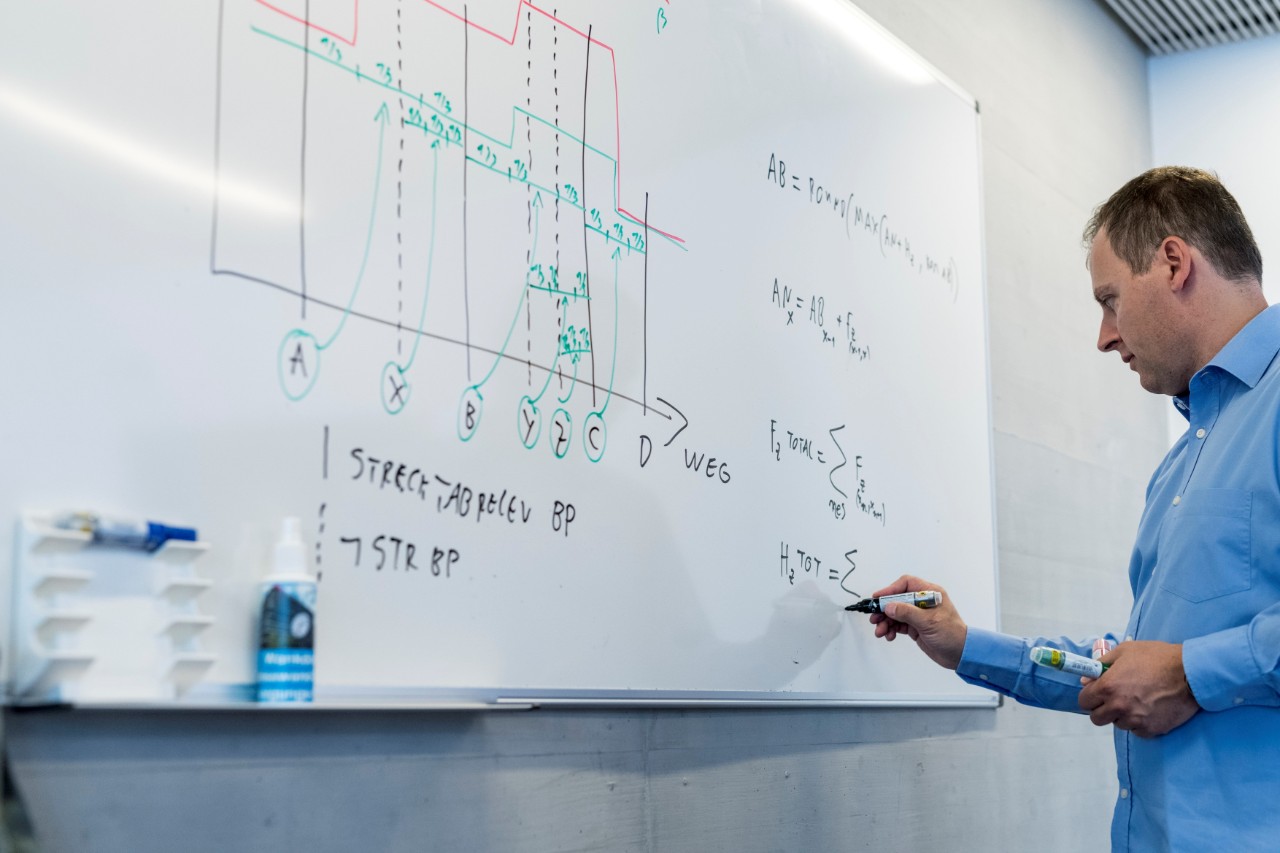 Optimiertes Geschwindigkeitsprofil.