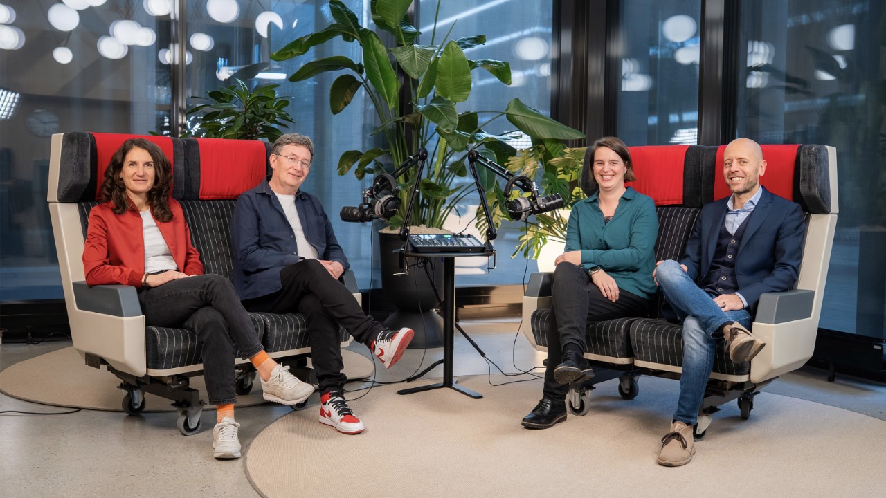 Da sinistra a destra: Lisa Forster, Jean-Philippe Schmidt, Mara Zenhäusern, Patrick Walser.