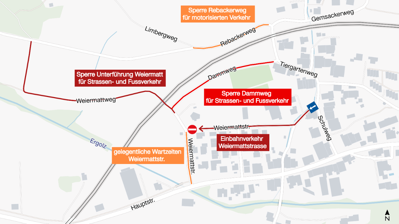Die Karte zeigt, wo Wegsperren geplant sind. 