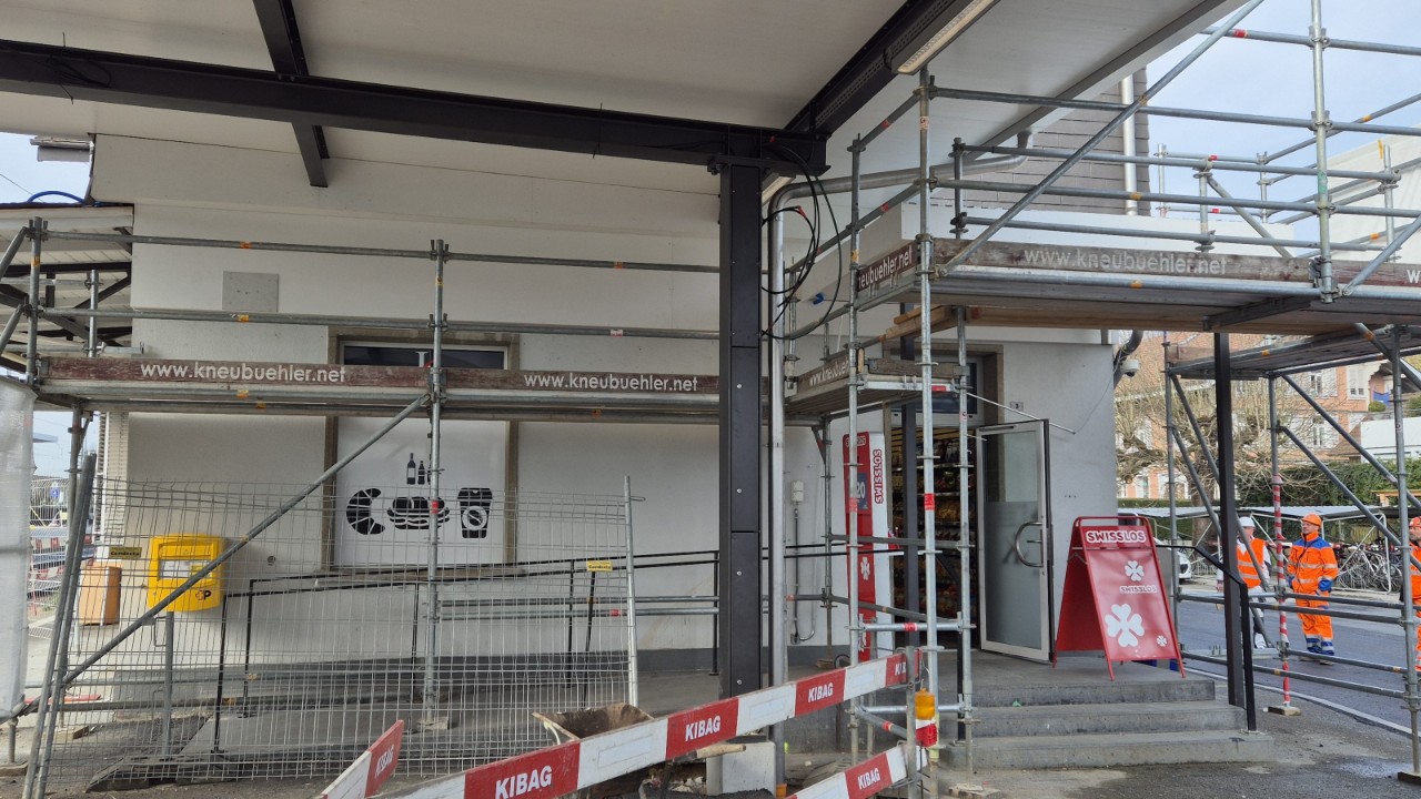 Die Bauarbeiten bei der Rampe laufen planmässig.