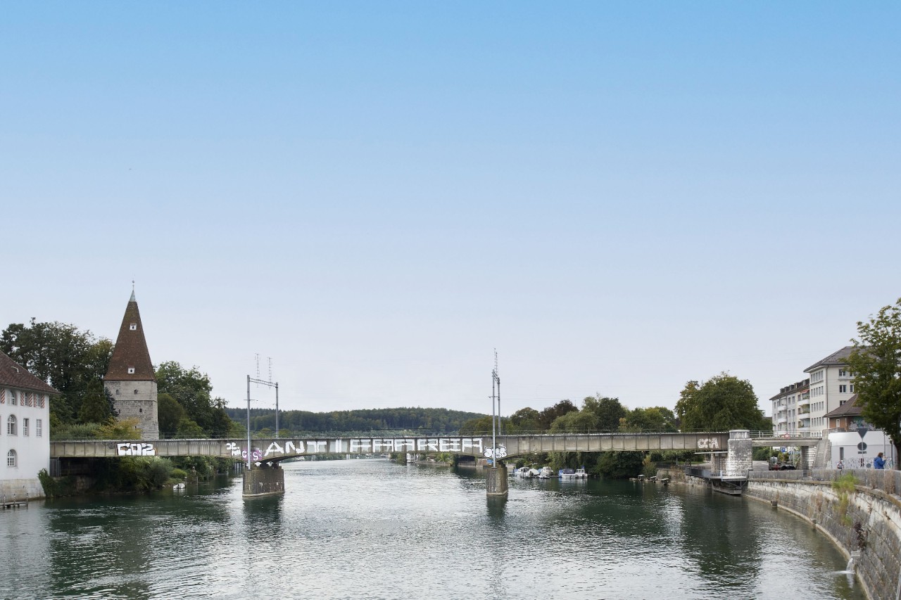 Aktuelle Ansicht der bestehenden Brücke.