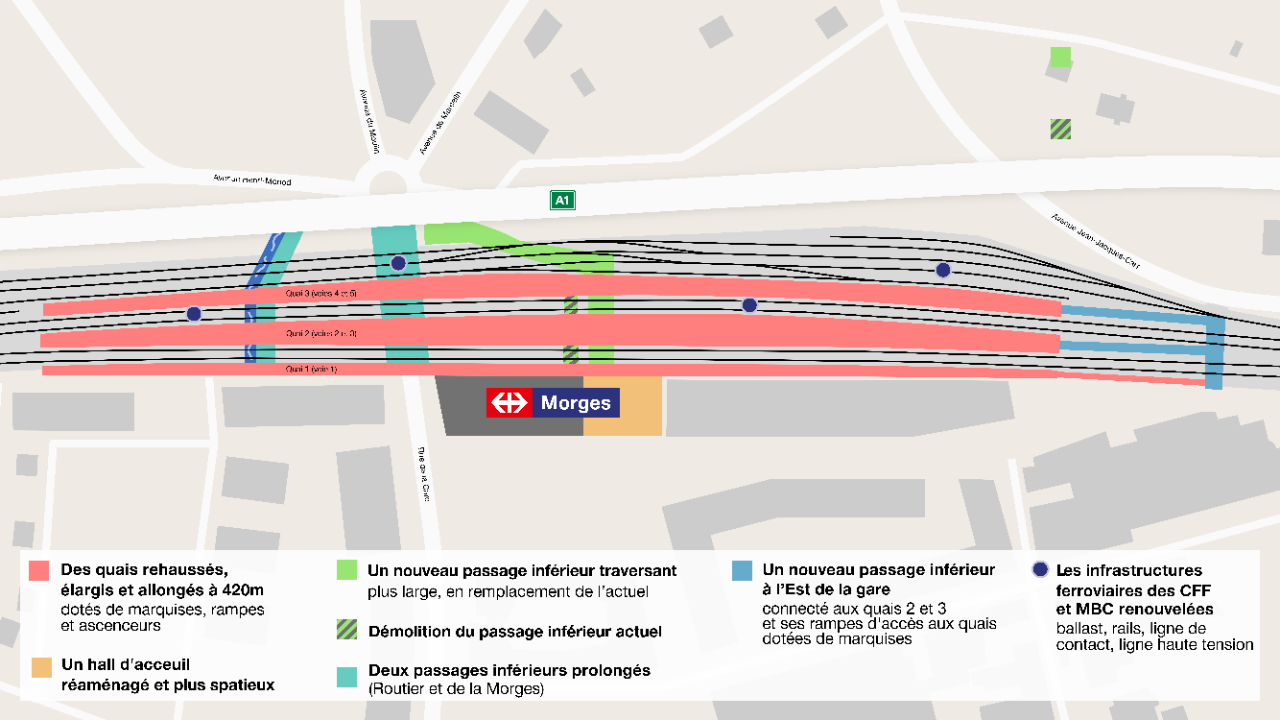 Visuel présentant les opérations comprises dans ce projet.