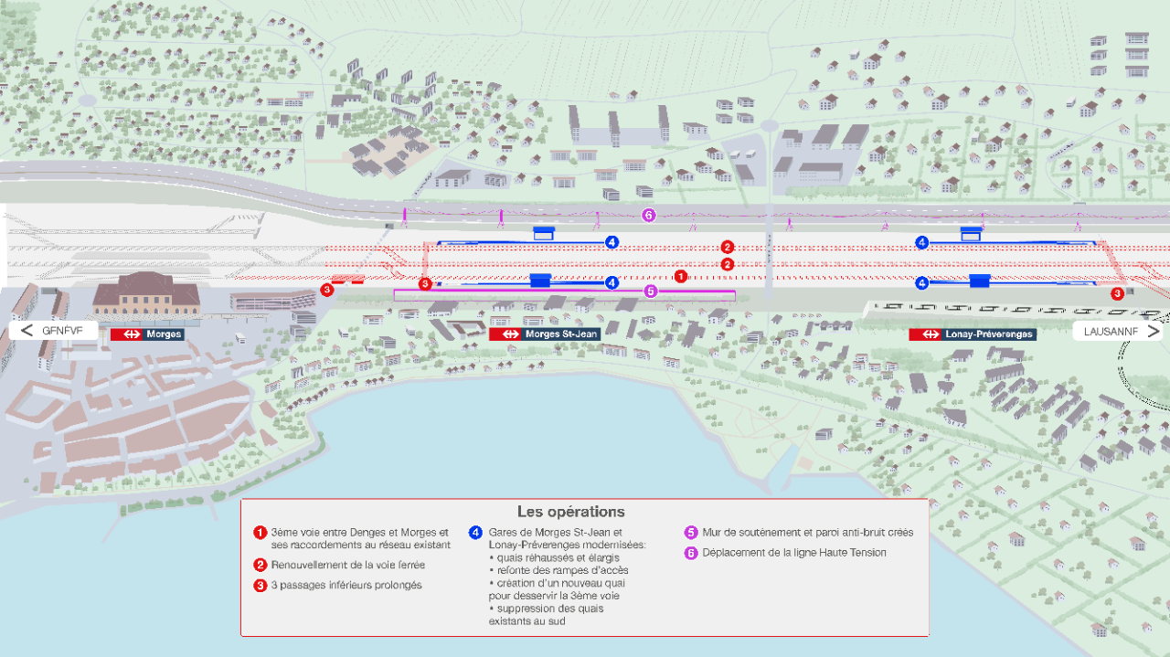 Visuel présentant les opérations comprises dans ce projet.