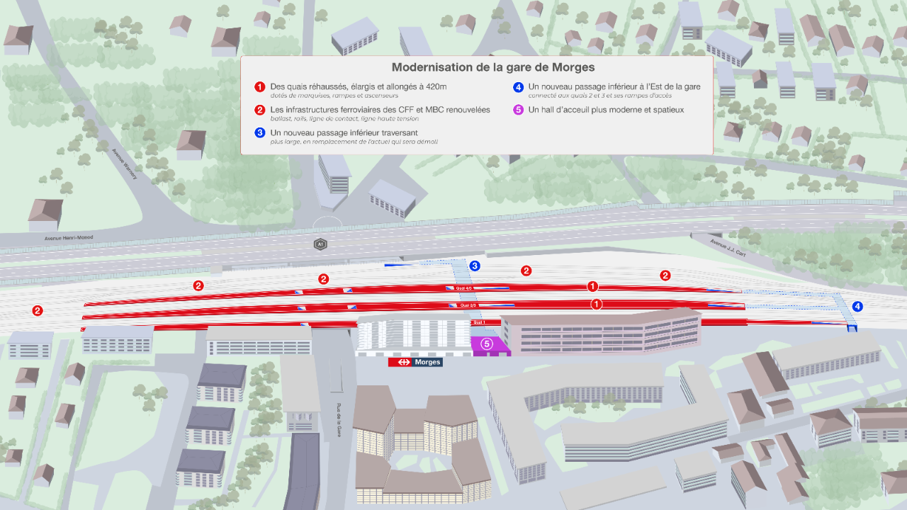 Visuel présentant les opérations comprises dans ce projet.