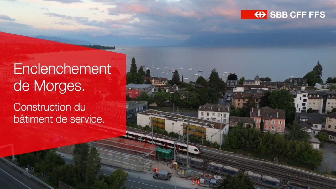 Vidéo sur le nouvel enclenchement qui permettra à terme le développement des infrastructures ferroviaires à Morges (3ème voie Denges-Morges …).  
