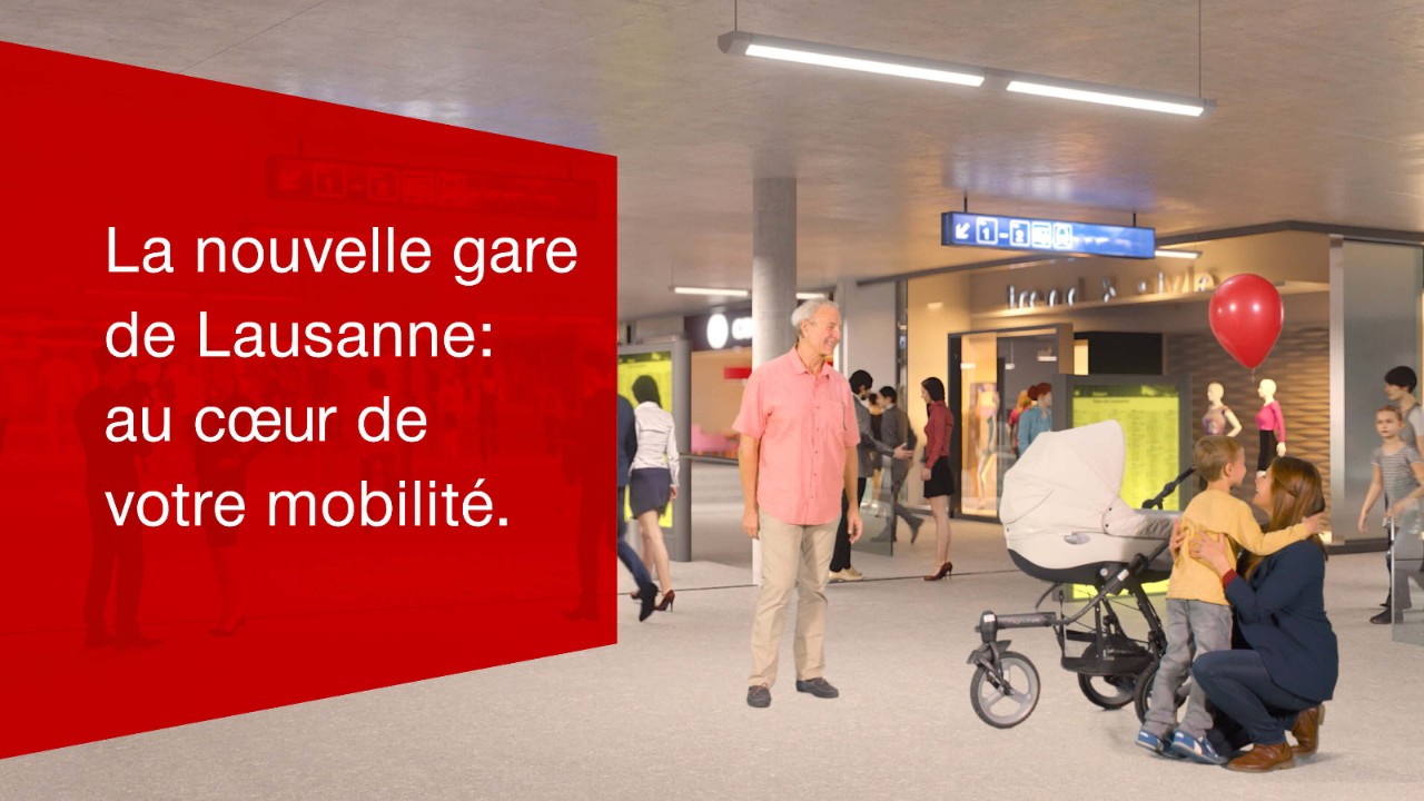 La nouvelle gare de Lausanne: au coeur de votre mobilité.