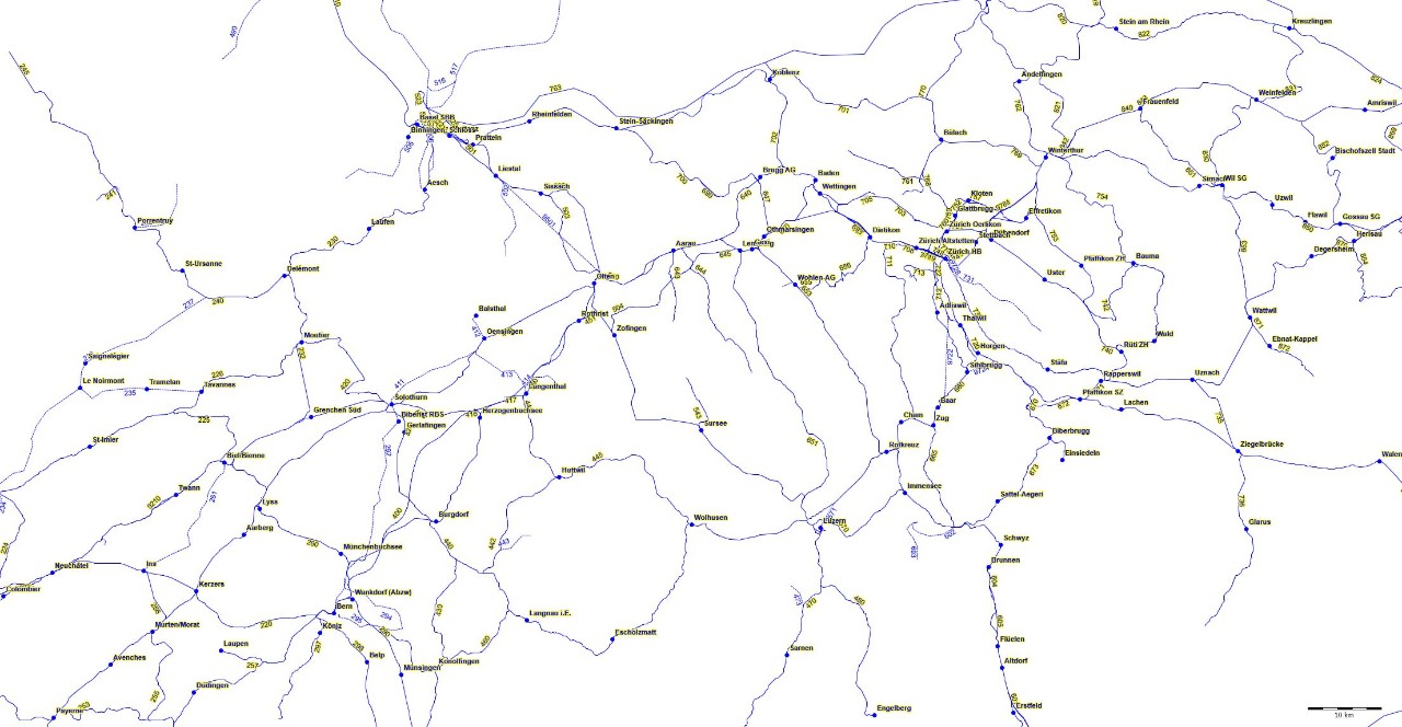 Linien und Betriebspunkte